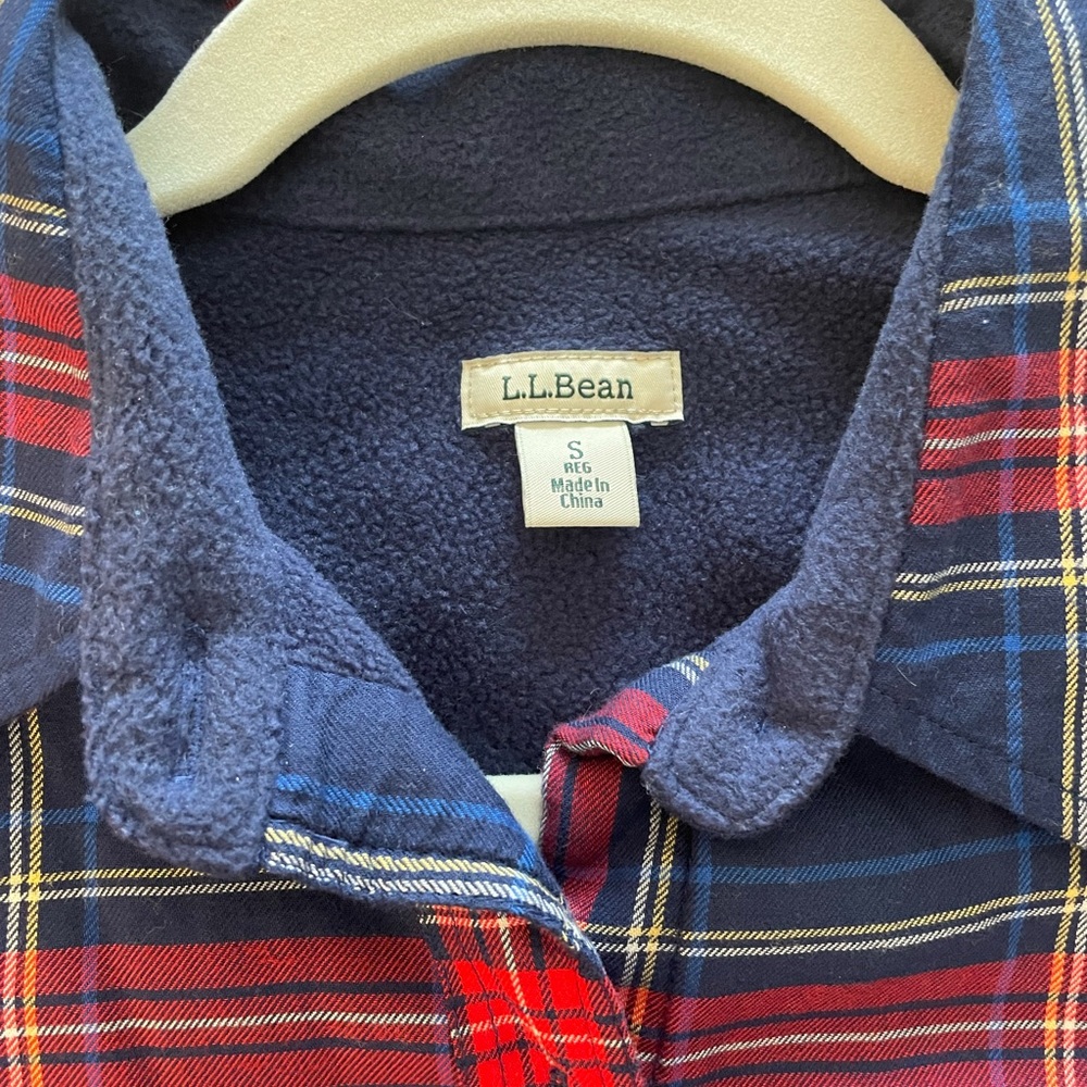 Fleece Lined LL Bean Flannel Women’s Small